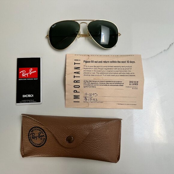 Vintage Ray-Ban Aviator Sunglasses - Picture 3 of 7